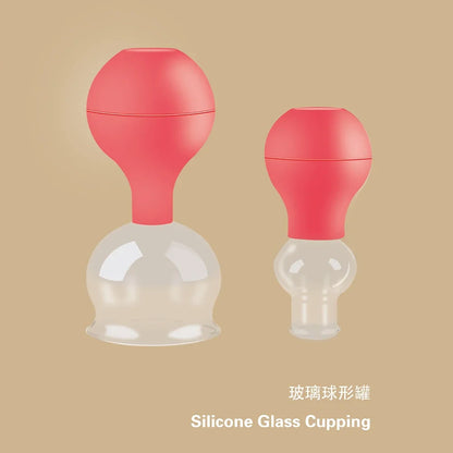 Rubber Vacuum Cupping Set – Glass Massage Jars for Health & Body Therapy