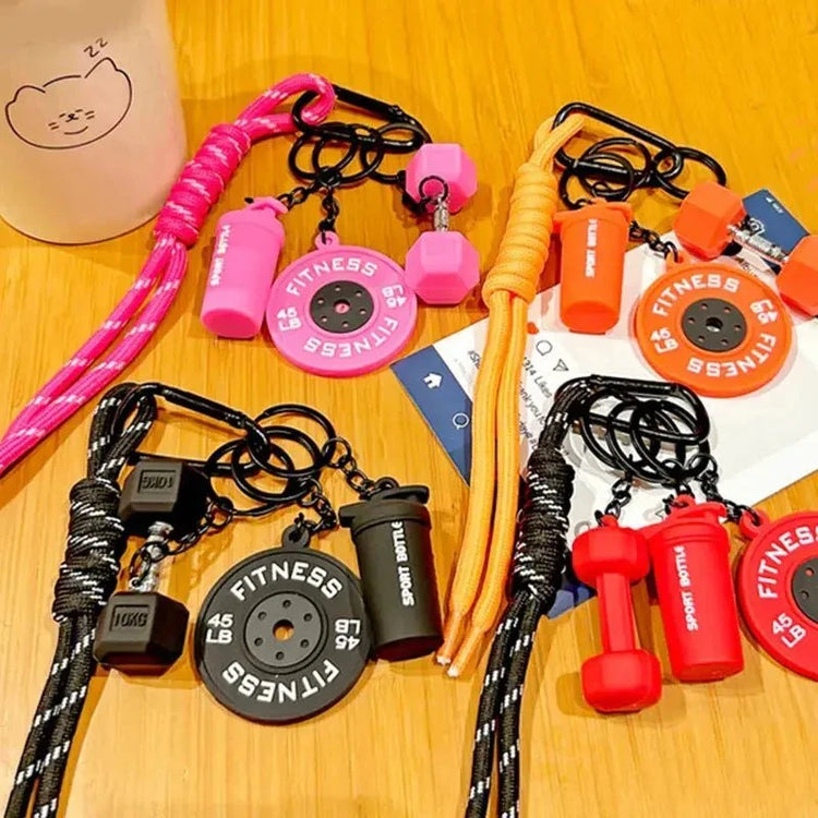 Motivational Fitness Keychain — Colorful Gym Bag Charm & Workout Gift Jonine’s Corner