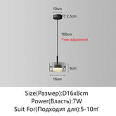 Nordic Glass LED Pendant Lamp – Modern Luxury Hanging Light