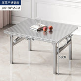 Buffet Serving Counter Home Dining TableStainless Steel Multifunctional Foldable Table Portable Outdoor Camping Desk Commercial Jonine’s Corner