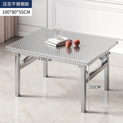 Buffet Serving Counter Home Dining TableStainless Steel Multifunctional Foldable Table Portable Outdoor Camping Desk Commercial Jonine’s Corner
