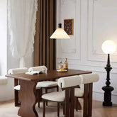 Modern pine and ash wood dining table 180-200 cm in natural finish