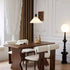 Modern pine and ash wood dining table 180-200 cm in natural finish