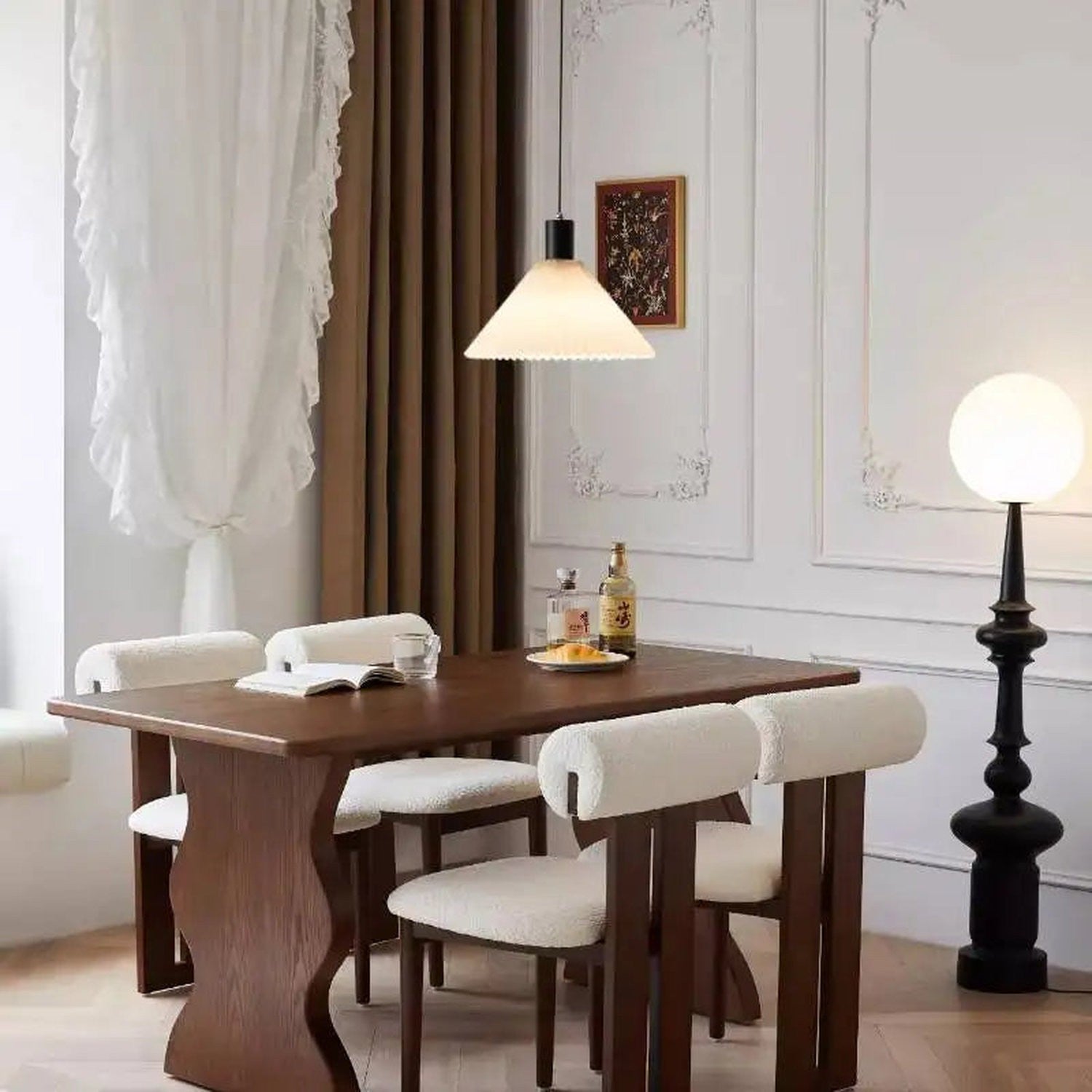 Solid Wood &amp; Pine Dining Table