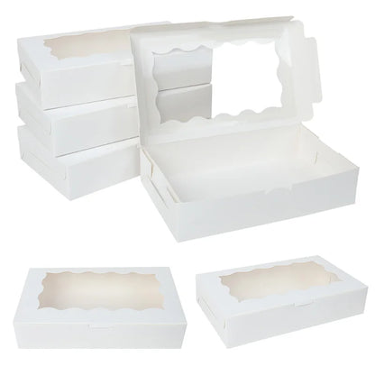 Kraft Paper Gift Boxes with Window — Set of 5, 10, or 20