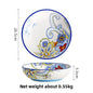 Hand-Painted Ceramic Steak Plate — Irregular Western Dinnerware