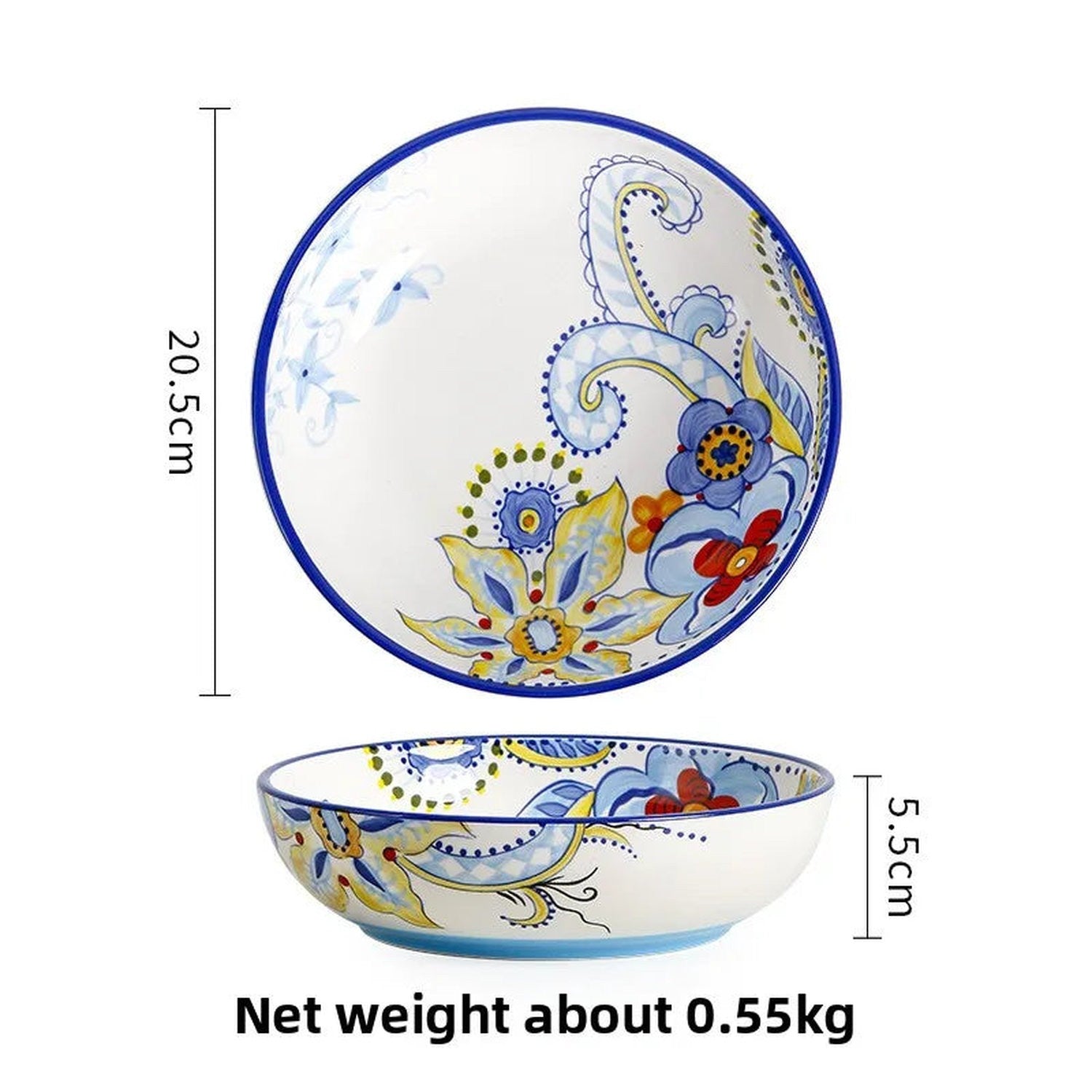 The Artisan Table — Hand-Painted Ceramic Dinner Plate