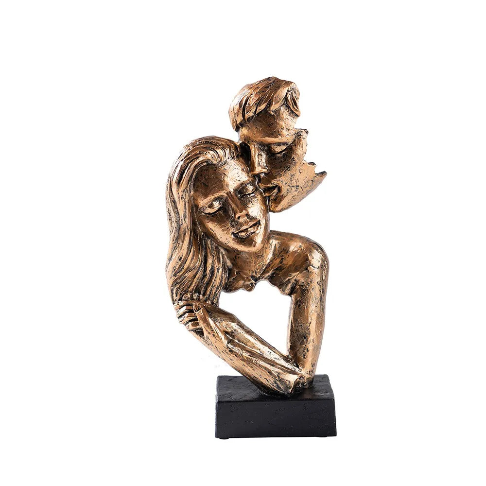 Vilead Couple Statue Lover Sculptures Tabletop Shelf Decor Anniversary Wedding Gift Home Interior Contemporary Mantel Bookshelf
