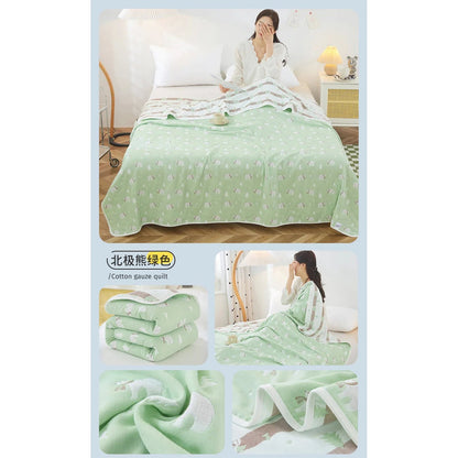 Cotton Gauze Summer Quilt — Solid