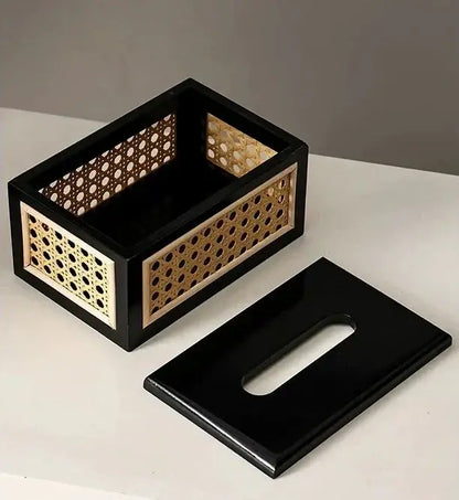 Rattan Tissue Box Cover — Uncategorized