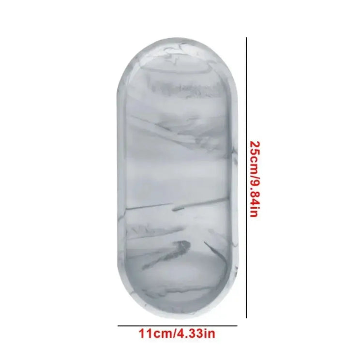 The Marble Tray — Oval Silicone Vanity & Countertop Organizer Tray Jonine’s Corner