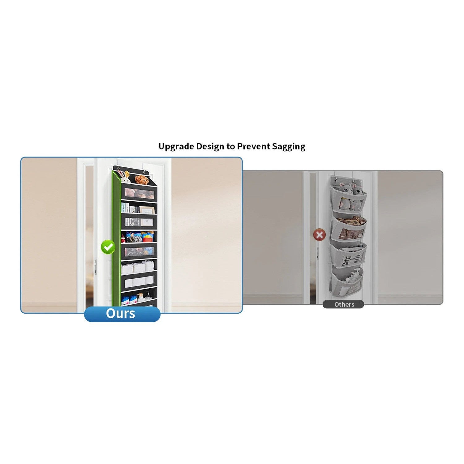 Over-the-Door 5-Shelf Fabric Organizer