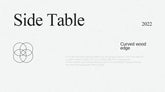 Scandinavian N-Type Solid Wood Side Table – Jonine&
