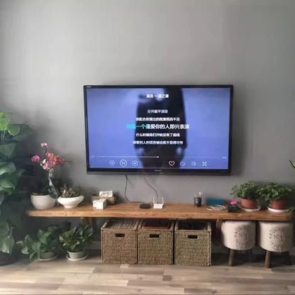 Floating Wood TV Stand — Minimalist Wall-Mounted Cabinet for Living Room & Bedroom