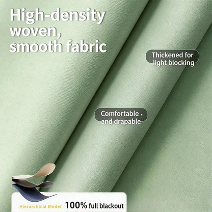 Self-Adhesive No-Drill Blackout Curtains