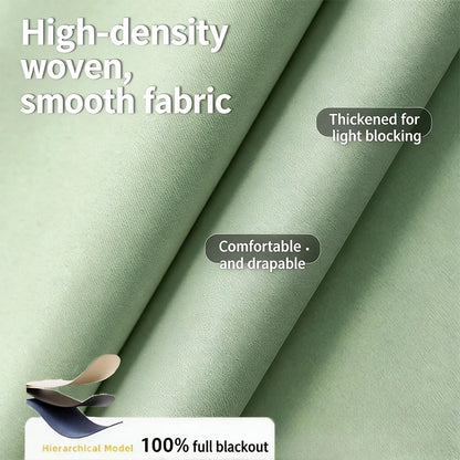 Self-Adhesive No-Drill Blackout Curtains