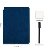 Reusable Whiteboard, Includes Blue Pen and Eraser Cloth, Whiteboard Set for Personal and Classroom Use, Suitable for Home,Office Jonine’s Corner