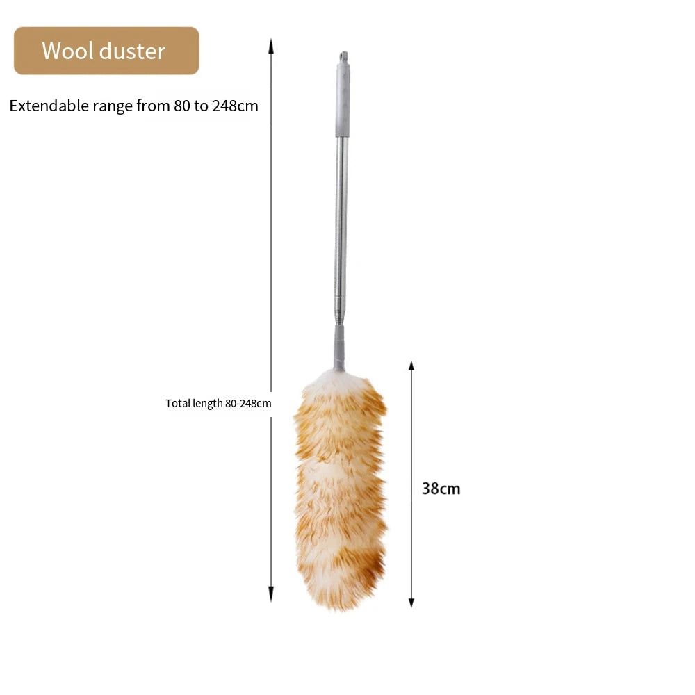 Natural Feather & Wool Duster