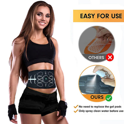 Tone While You Rest — EMS Abdominal Toning Belt with 10 Modes &amp; 30 Intensity Levels