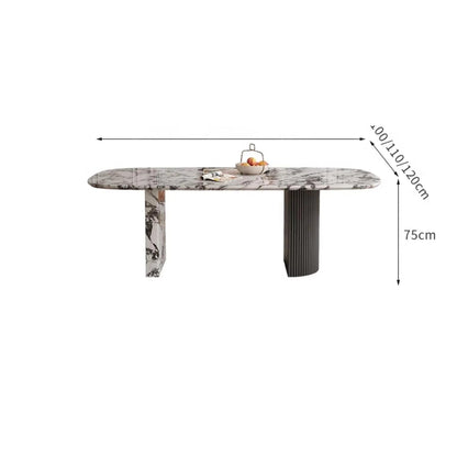 Custom Luxury French Marble Dining Table — Natural Stone