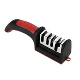 4-Stage Kitchen Knife Sharpener Tungsten Steel/Ceramic Sharpening System Handheld Sharpeners with Non Slip Base Kitchen Knives Jonine&