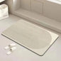 Spa-Grade Step — Non-Slip Diatomite Bath Mat with Rubber Padding