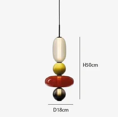 Imperfectly Beautiful — Wabi-Sabi Candy Glass Pendant Chandelier