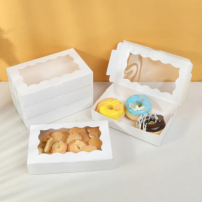 Kraft Paper Gift Boxes with Window — Set of 5, 10, or 20