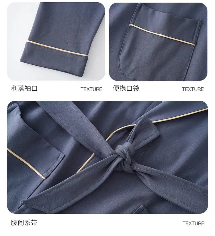 His Moment to Unwind — 100% Cotton Kimono Bathrobe for Men Jonine’s Corner