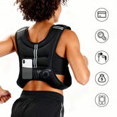 12lb Weighted Vest with Reflective Stripe — Running, Strength Training & Muscle Building Jonine’s Corner