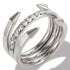 Crystal Zircon Stacking Ring — 18K Gold or Silver Plated, Stainless Steel