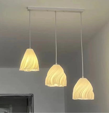 3D Floral Resin Pendant Light — Nordic Chandelier