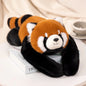 Long-Arm Forest Animal Plush Pillow — Stuffed Toy & Room Accent