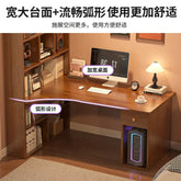 L-Shaped Corner Desk with Bookshelf — Jonine&