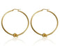 Shiny Zircon Hoop Earrings for Women Trendy Golden Stainless Steel Circle Earring Jewelry Pendientes