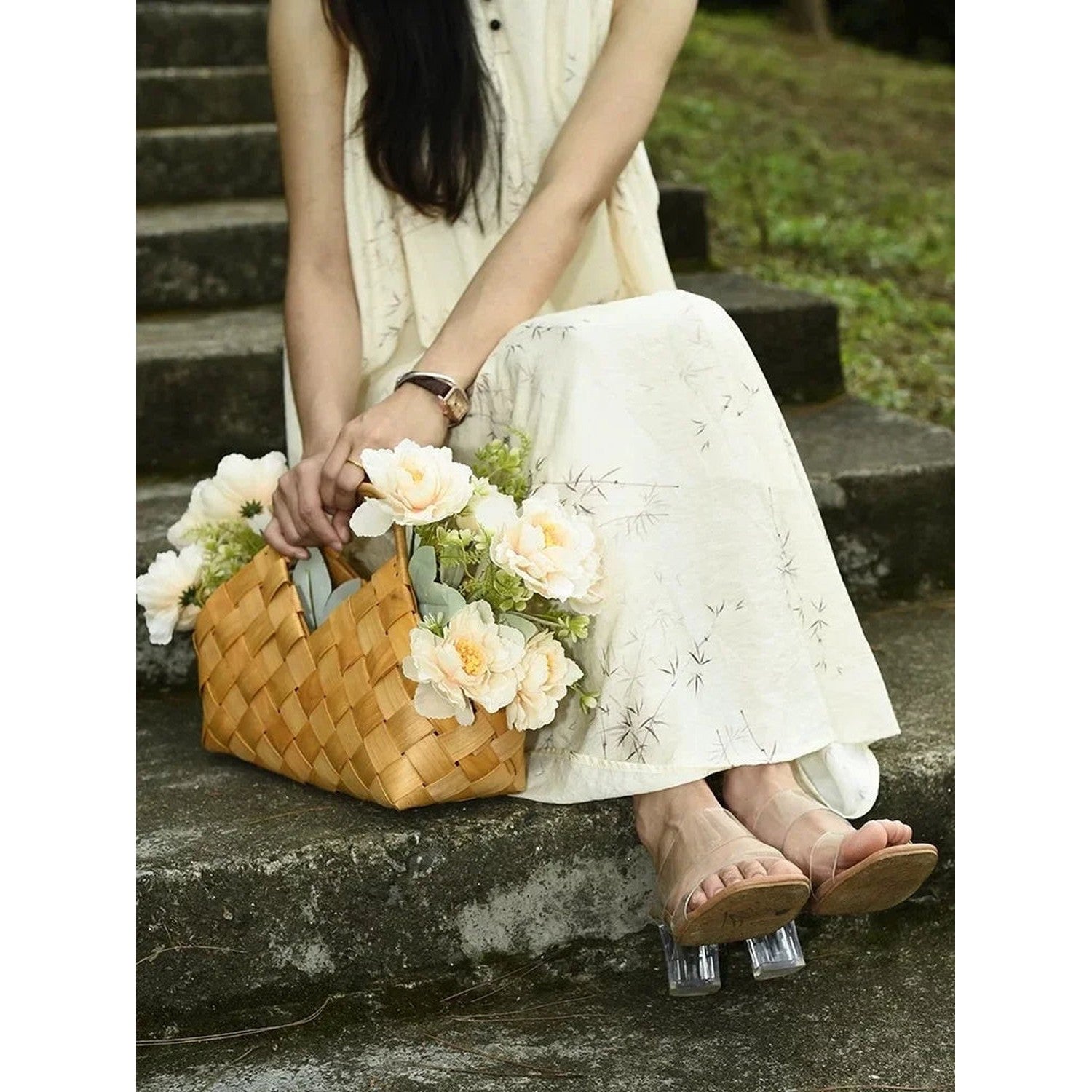 Woven Flower Gift Basket — Festival &amp; Wedding Decor