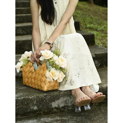 Woven Flower Gift Basket — Festival &amp; Wedding Decor
