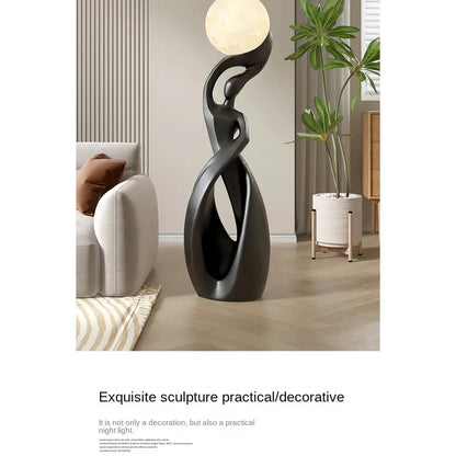 Light That Lives in the Room — Nordic Glow Resin Figurine with Ambient Light
