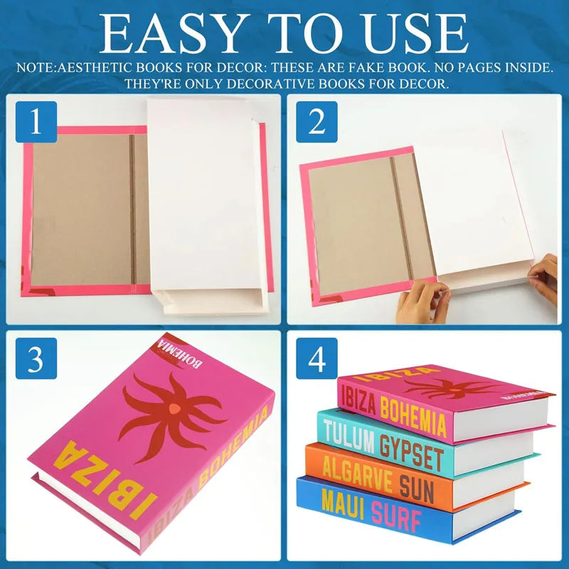 Decorative Fake Book Storage Box — Nordic Home Accent