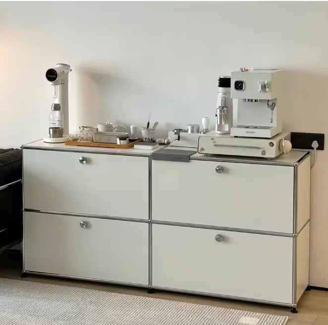 Dual Cabinet Storage Organizer — Modern Chest of Drawers for Bedroom & Living Room