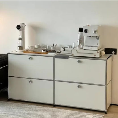 Dual Cabinet Storage Organizer — Modern Chest of Drawers for Bedroom & Living Room