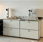 Dual Cabinet Storage Organizer — Modern Chest of Drawers for Bedroom & Living Room
