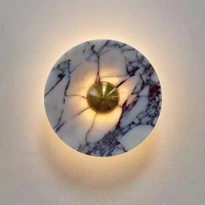 Marble Wall Sconce — Luxury Stone Wall Lamp for Living Room, Bedroom &amp; Bathroom