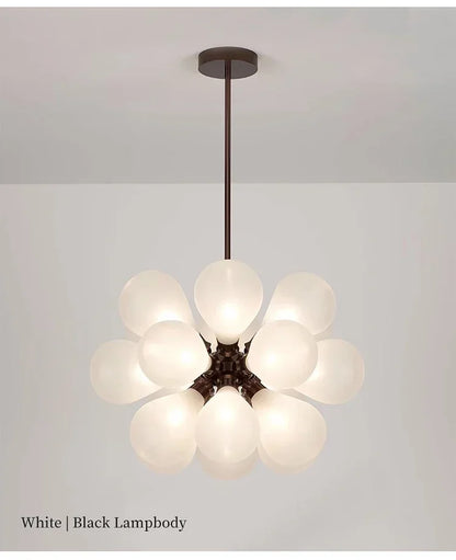 Suspended in Light — Designer Glass Bubble Chandelier for Bedroom & Living Room