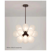 Suspended in Light — Designer Glass Bubble Chandelier for Bedroom & Living Room