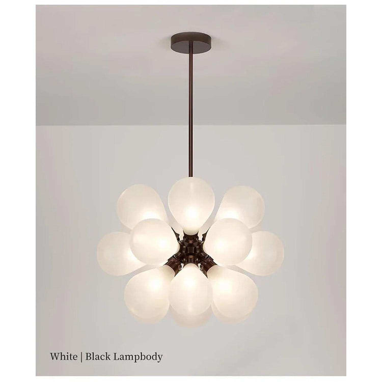 Suspended in Light — Designer Glass Bubble Chandelier for Bedroom & Living Room