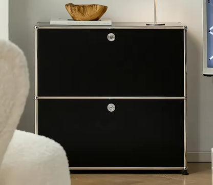 Dual Cabinet Storage Organizer — Modern Chest of Drawers for Bedroom & Living Room