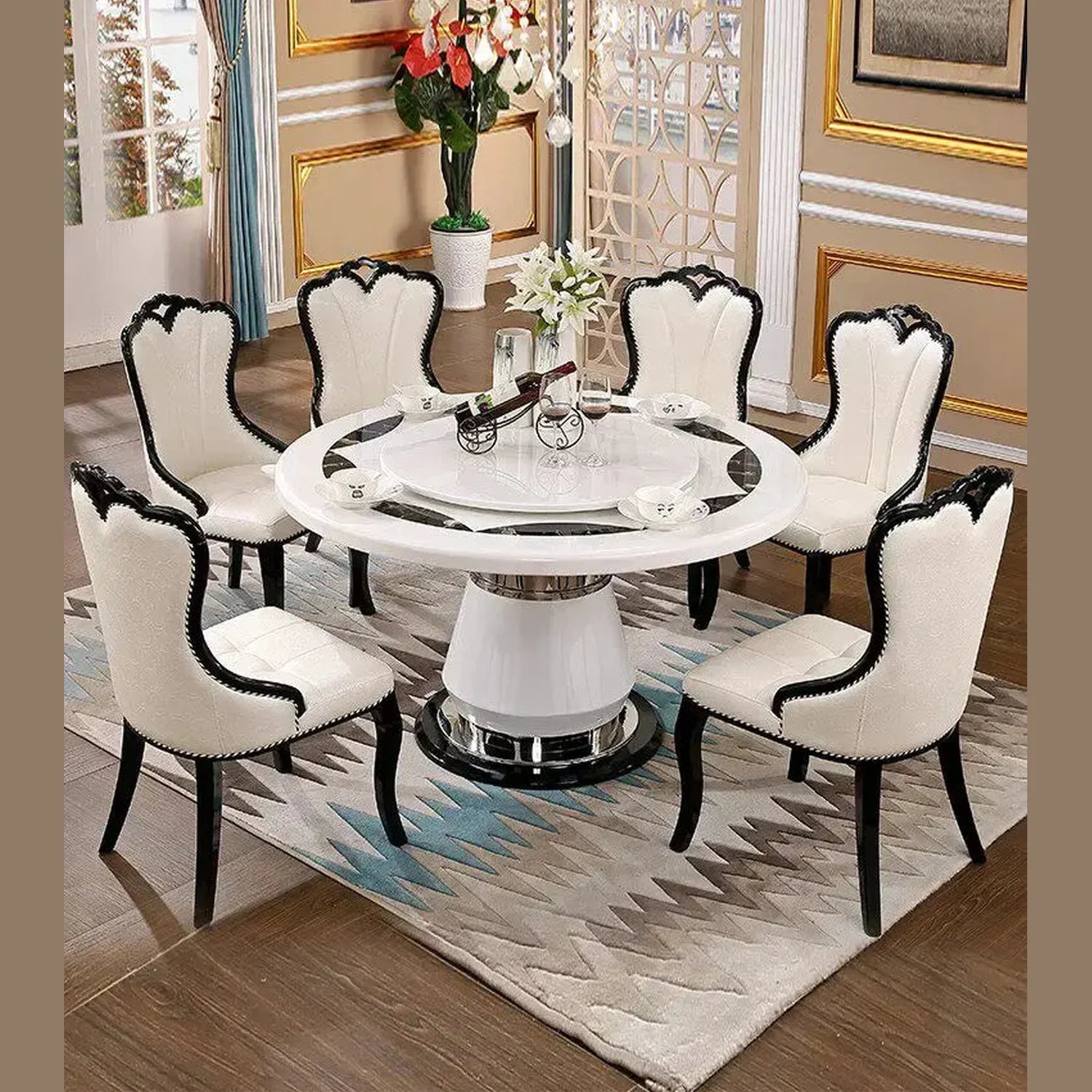 The Bistro Moment  Round Portable Dining & Console Table — Dining table