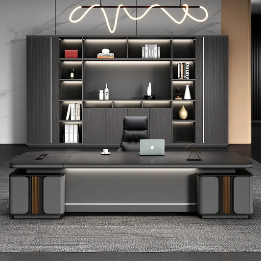 L-Shape Storage Executive Desk