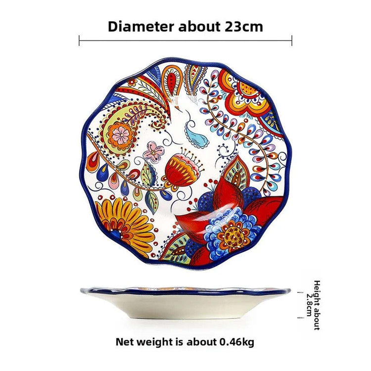 The Artisan Table — Hand-Painted Ceramic Dinner Plate